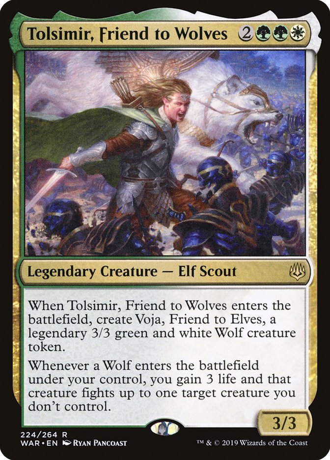 Tolsimir, Friend to Wolves [War of the Spark] | Jomio and Rueliete's Cards and Comics