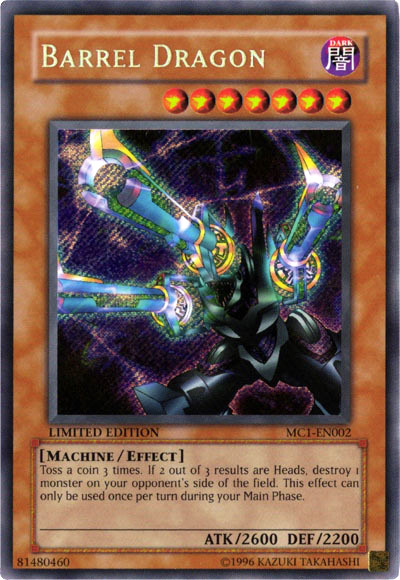 Barrel Dragon [MC1-EN002] Secret Rare | Jomio and Rueliete's Cards and Comics