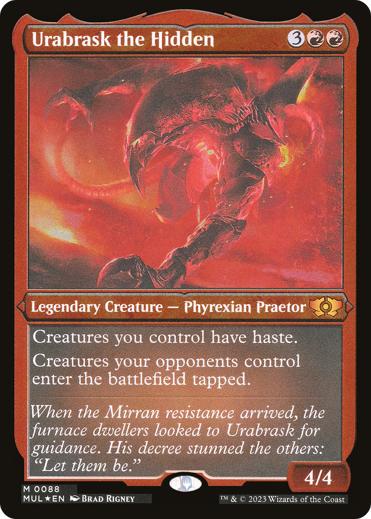 Urabrask the Hidden (Foil Etched) [Multiverse Legends] | Jomio and Rueliete's Cards and Comics