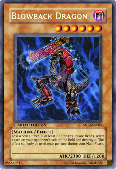 Blowback Dragon [MC2-EN005] Secret Rare | Jomio and Rueliete's Cards and Comics