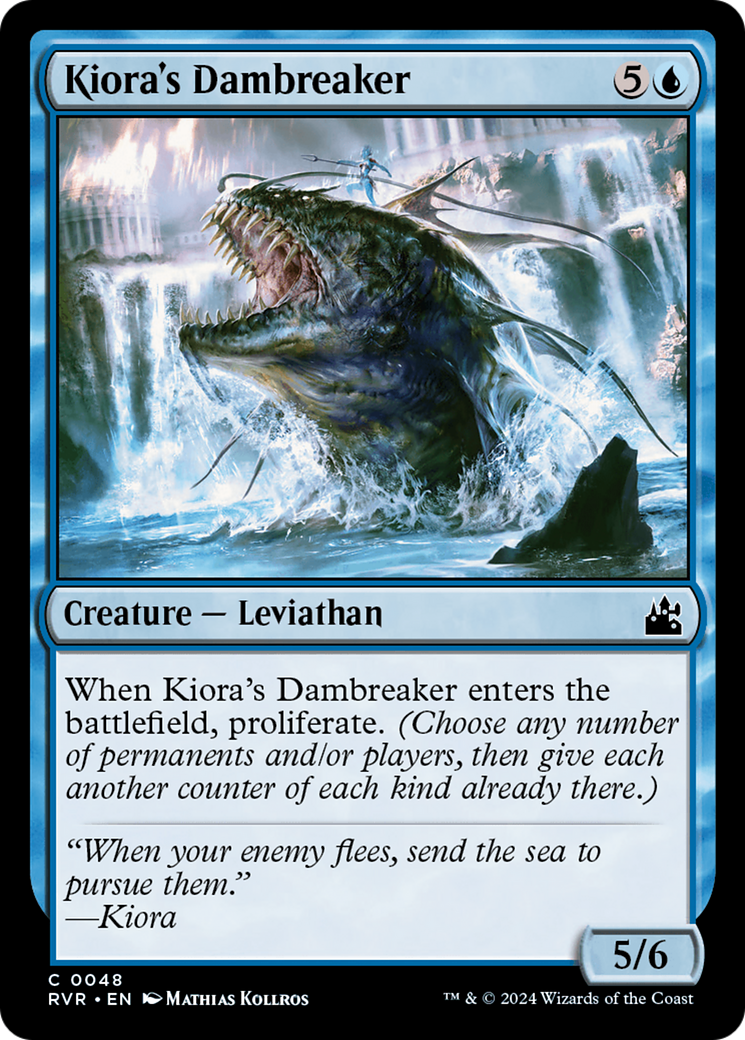 Kiora's Dambreaker [Ravnica Remastered] | Jomio and Rueliete's Cards and Comics