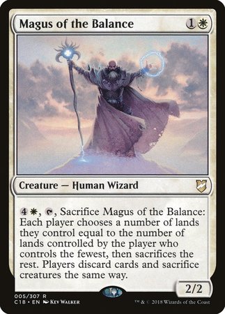 Magus of the Balance [Commander 2018] | Jomio and Rueliete's Cards and Comics