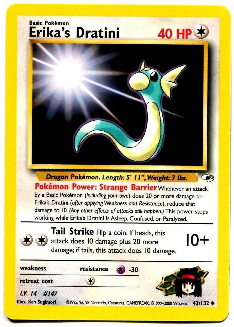 Erika's Dratini (42/132) [Gym Heroes Unlimited] | Jomio and Rueliete's Cards and Comics