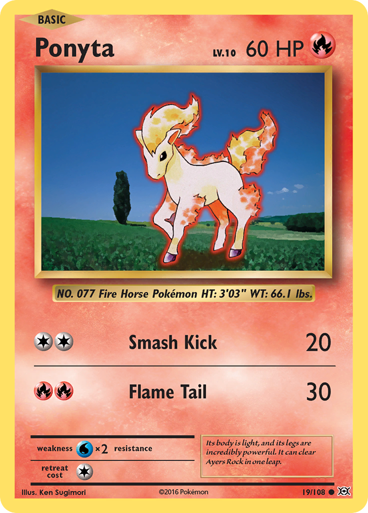 Ponyta (19/108) [XY: Evolutions] | Jomio and Rueliete's Cards and Comics