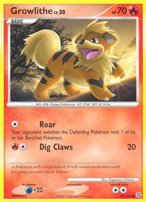 Growlithe (89/132) [Diamond & Pearl: Secret Wonders] | Jomio and Rueliete's Cards and Comics