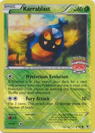 Karrablast (8/101) (Championship Promo Staff) [Black & White: Noble Victories] | Jomio and Rueliete's Cards and Comics