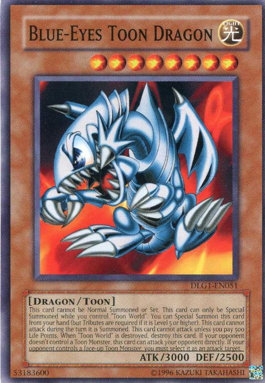 Blue-Eyes Toon Dragon [DLG1-EN051] Common | Jomio and Rueliete's Cards and Comics