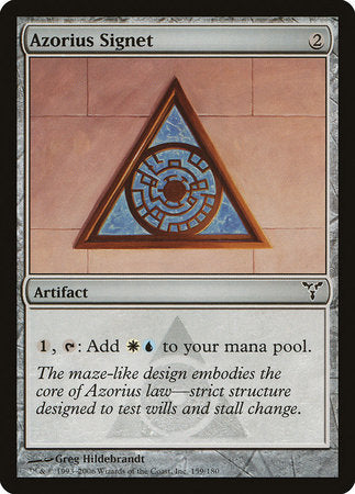 Azorius Signet [Dissension] | Jomio and Rueliete's Cards and Comics
