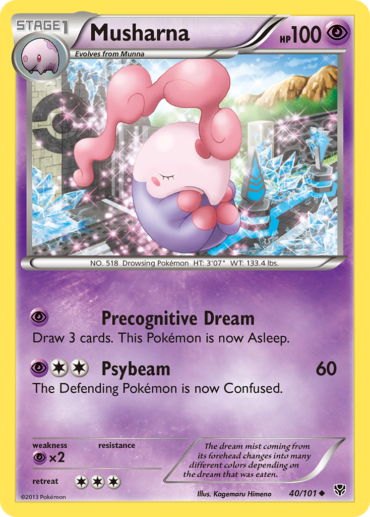 Musharna (40/101) [Black & White: Plasma Blast] | Jomio and Rueliete's Cards and Comics