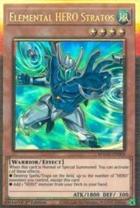 Elemental HERO Stratos (Alternate Art) [MAGO-EN004] Gold Rare | Jomio and Rueliete's Cards and Comics