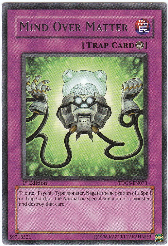 Mind Over Matter [TDGS-EN073] Rare | Jomio and Rueliete's Cards and Comics