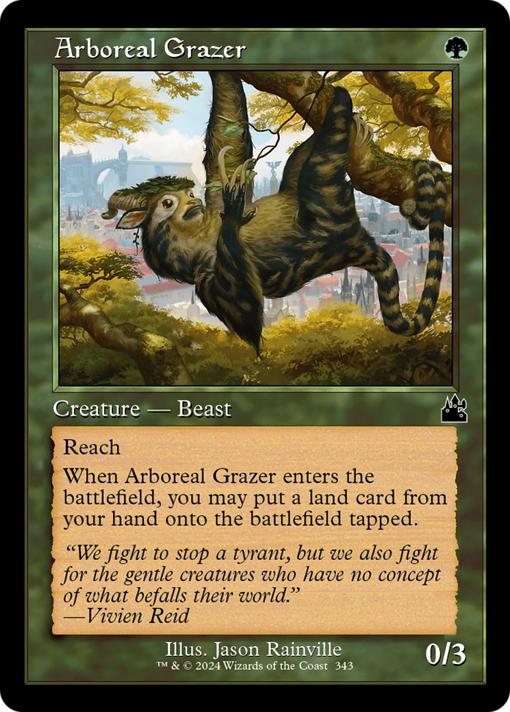 Arboreal Grazer (Retro Frame) [Ravnica Remastered] | Jomio and Rueliete's Cards and Comics