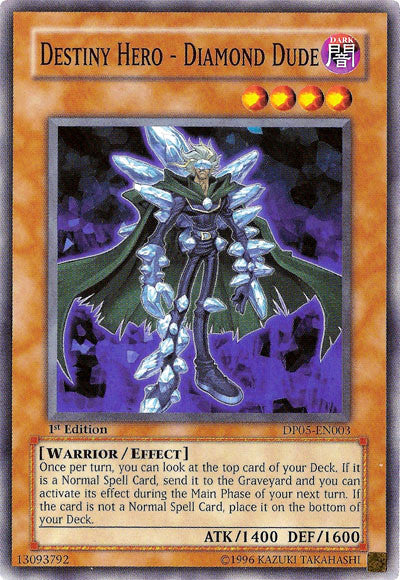 Destiny Hero - Diamond Dude [DP05-EN003] Common | Jomio and Rueliete's Cards and Comics