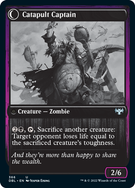 Catapult Fodder // Catapult Captain [Innistrad: Double Feature] | Jomio and Rueliete's Cards and Comics