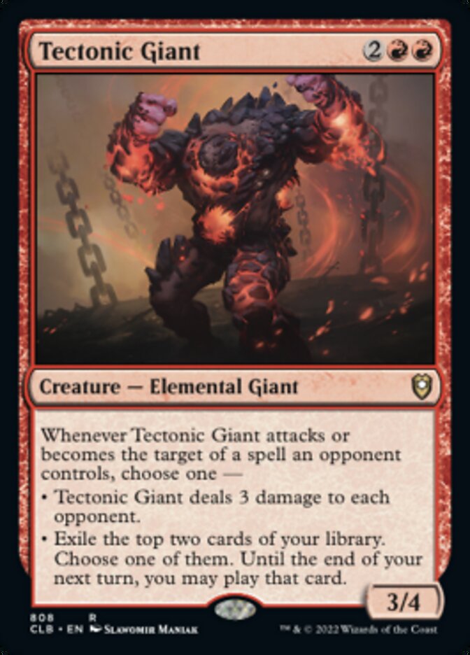 Tectonic Giant [Commander Legends: Battle for Baldur's Gate] | Jomio and Rueliete's Cards and Comics