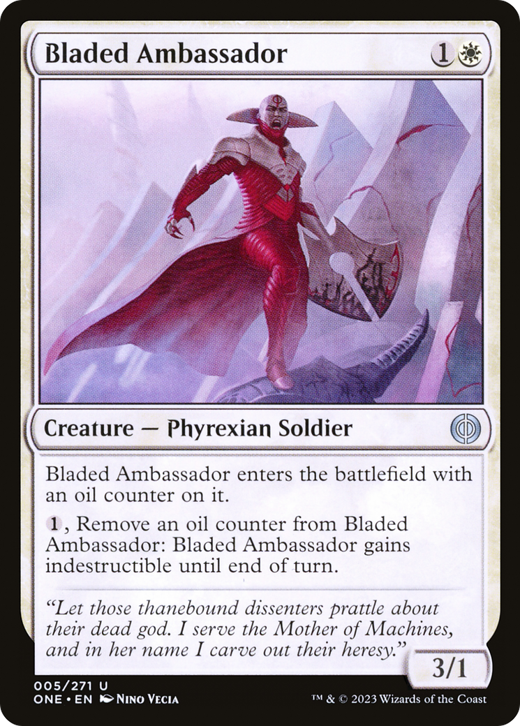 Bladed Ambassador [Phyrexia: All Will Be One] | Jomio and Rueliete's Cards and Comics