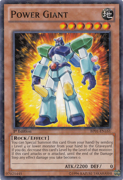 Power Giant [BP01-EN161] Starfoil Rare | Jomio and Rueliete's Cards and Comics
