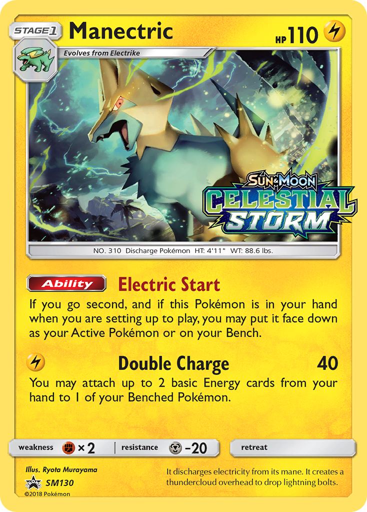 Manectric (SM130) [Sun & Moon: Black Star Promos] | Jomio and Rueliete's Cards and Comics