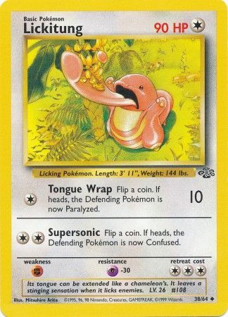 Lickitung (38/64) [Jungle Unlimited] | Jomio and Rueliete's Cards and Comics