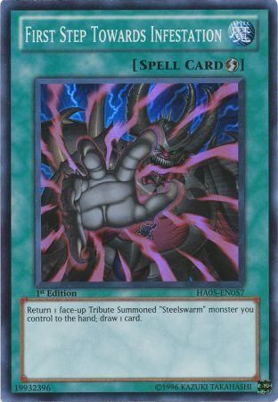 First Step Towards Infestation [HA05-EN057] Super Rare | Jomio and Rueliete's Cards and Comics