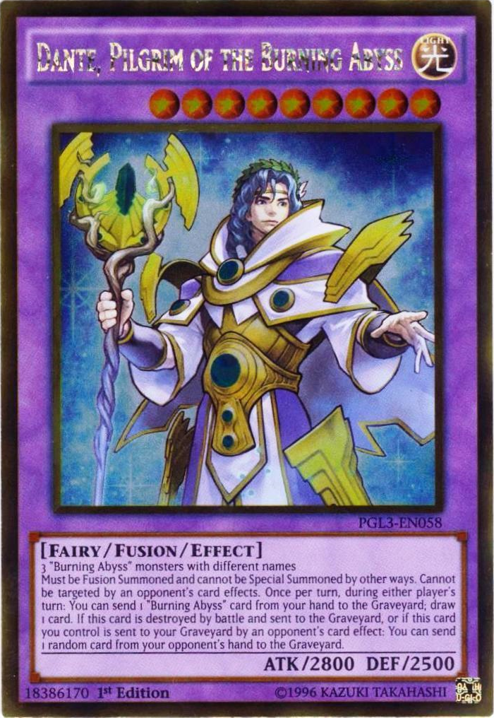Dante, Pilgrim of the Burning Abyss [PGL3-EN058] Gold Rare | Jomio and Rueliete's Cards and Comics