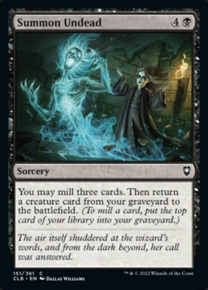Summon Undead [Commander Legends: Battle for Baldur's Gate] | Jomio and Rueliete's Cards and Comics