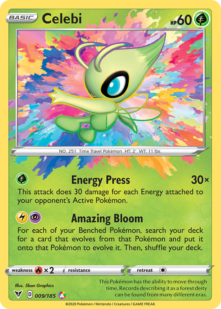 Celebi (009/185) [Sword & Shield: Vivid Voltage] | Jomio and Rueliete's Cards and Comics