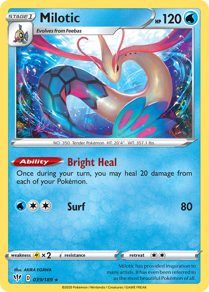 Milotic (039/189) [Sword & Shield: Darkness Ablaze] | Jomio and Rueliete's Cards and Comics