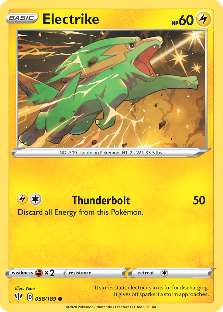 Electrike (058/189) [Sword & Shield: Darkness Ablaze] | Jomio and Rueliete's Cards and Comics