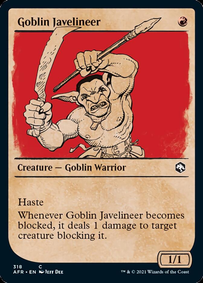 Goblin Javelineer (Showcase) [Dungeons & Dragons: Adventures in the Forgotten Realms] | Jomio and Rueliete's Cards and Comics