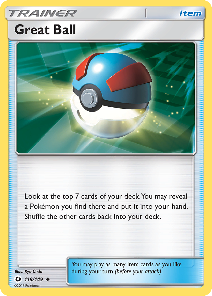 Great Ball (119/149) [Sun & Moon: Base Set] | Jomio and Rueliete's Cards and Comics