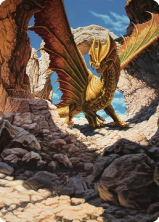 Ancient Brass Dragon Art Card (02) [Commander Legends: Battle for Baldur's Gate Art Series] | Jomio and Rueliete's Cards and Comics