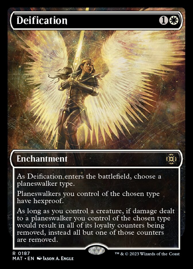Deification (Showcase Halo Foil) [March of the Machine: The Aftermath] | Jomio and Rueliete's Cards and Comics