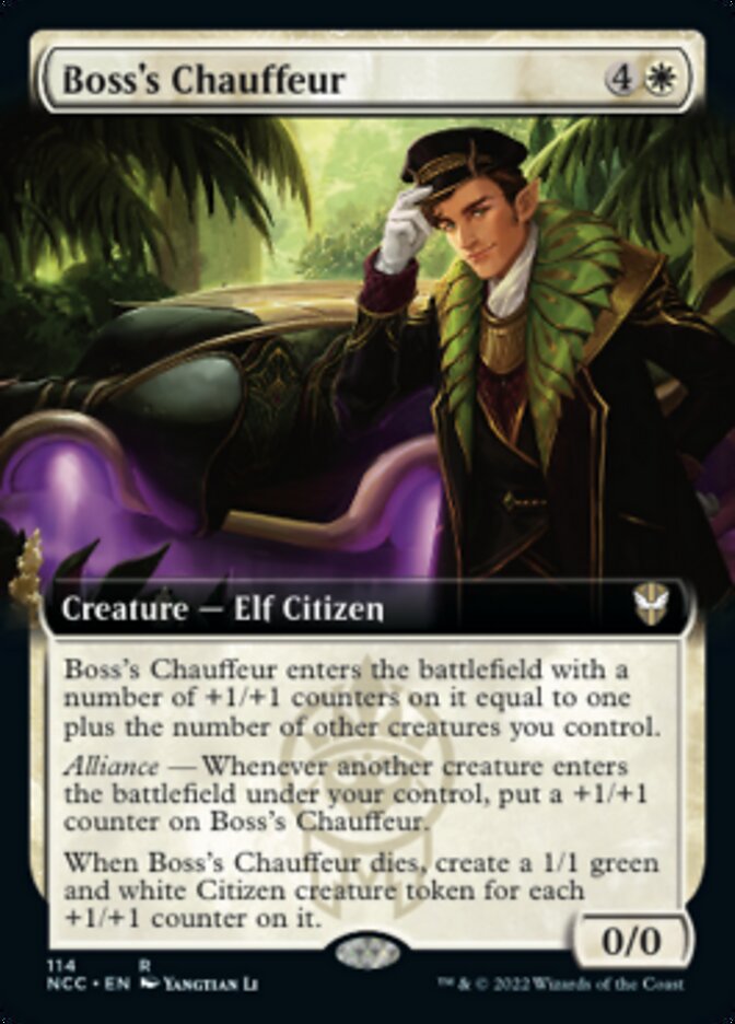 Boss's Chauffeur (Extended Art) [Streets of New Capenna Commander] | Jomio and Rueliete's Cards and Comics