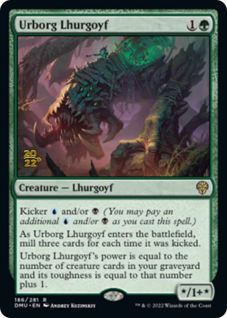 Urborg Lhurgoyf [Dominaria United Prerelease Promos] | Jomio and Rueliete's Cards and Comics