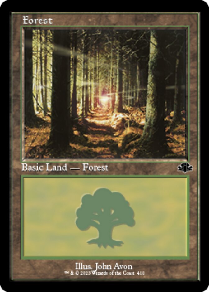 Forest (410) (Retro) [Dominaria Remastered] | Jomio and Rueliete's Cards and Comics