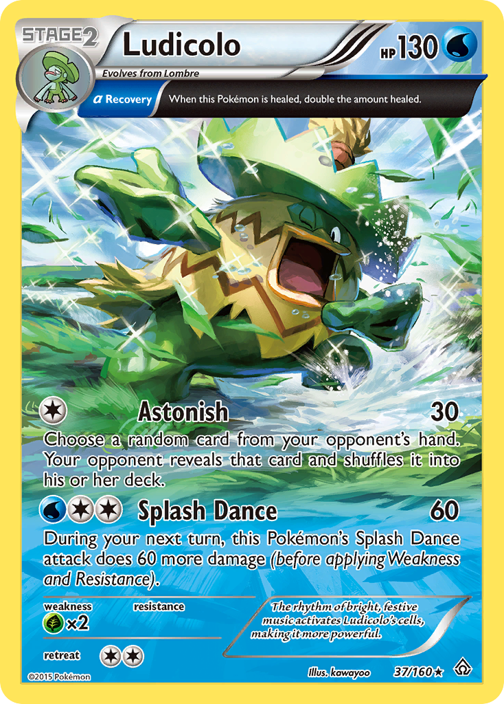 Ludicolo (37/160) [XY: Primal Clash] | Jomio and Rueliete's Cards and Comics
