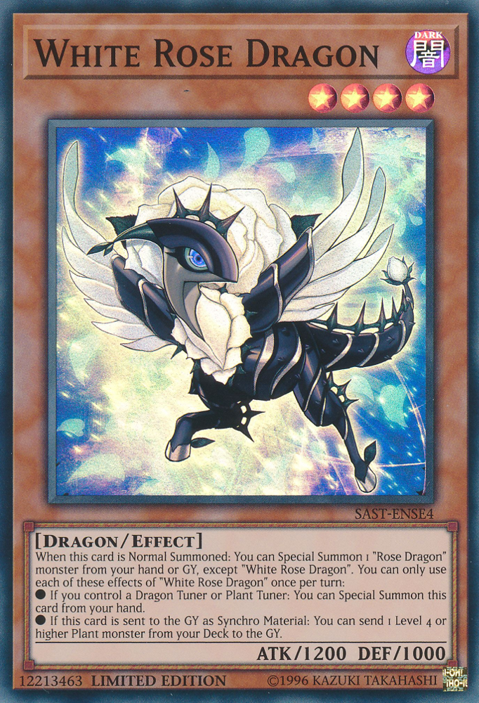 White Rose Dragon [SAST-ENSE4] Super Rare | Jomio and Rueliete's Cards and Comics