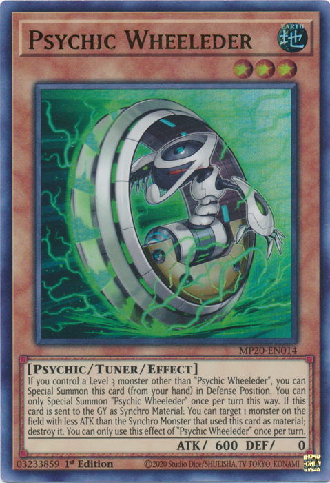 Psychic Wheeleder [MP20-EN014] Ultra Rare | Jomio and Rueliete's Cards and Comics