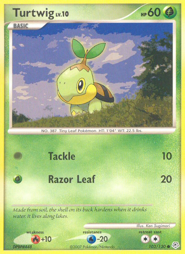 Turtwig (103/130) [Diamond & Pearl: Base Set] | Jomio and Rueliete's Cards and Comics