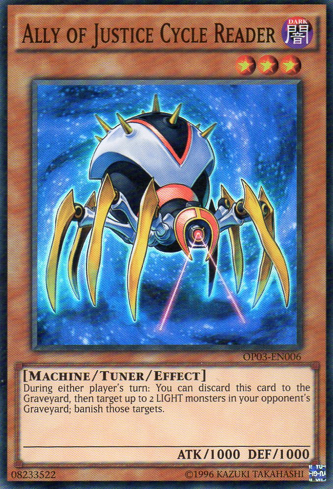 Ally of Justice Cycle Reader [OP03-EN006] Super Rare | Jomio and Rueliete's Cards and Comics