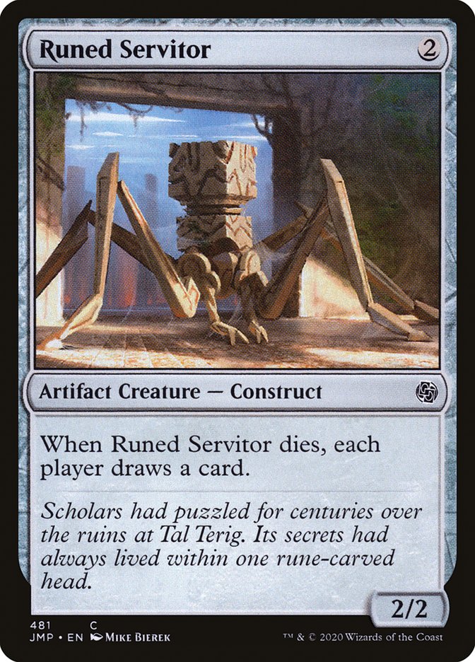 Runed Servitor [Jumpstart] | Jomio and Rueliete's Cards and Comics