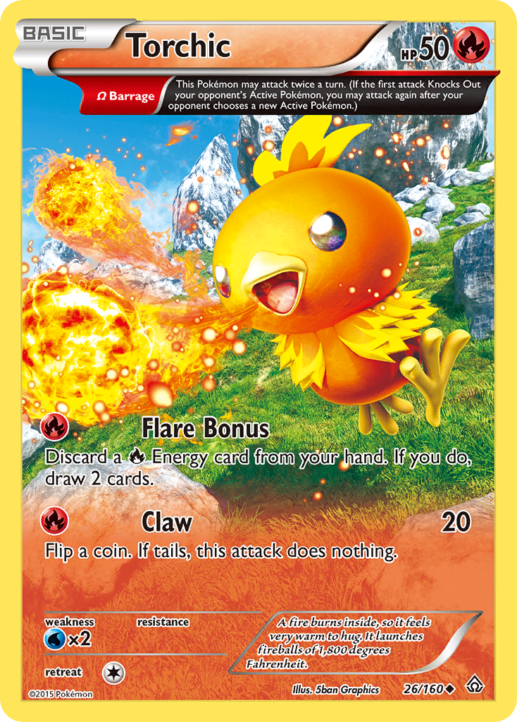 Torchic (26/160) [XY: Primal Clash] | Jomio and Rueliete's Cards and Comics