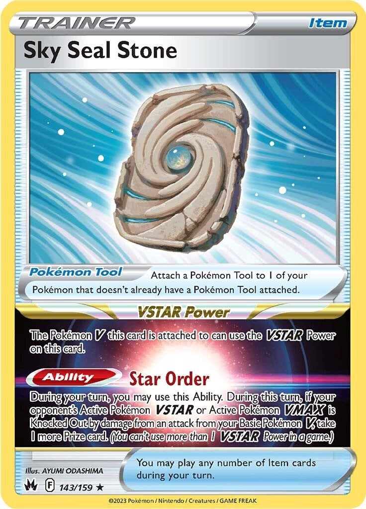 Sky Seal Stone (143/159) [Sword & Shield: Crown Zenith] | Jomio and Rueliete's Cards and Comics