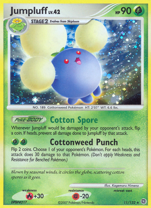 Jumpluff (11/132) [Diamond & Pearl: Secret Wonders] | Jomio and Rueliete's Cards and Comics