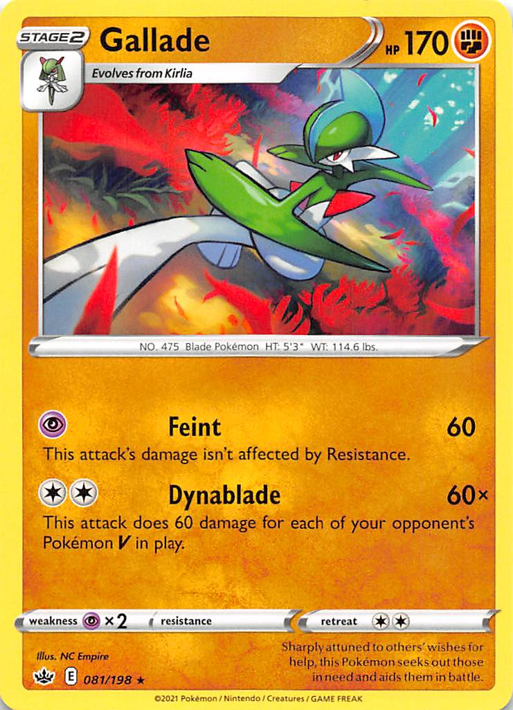 Gallade (081/198) [Sword & Shield: Chilling Reign] | Jomio and Rueliete's Cards and Comics