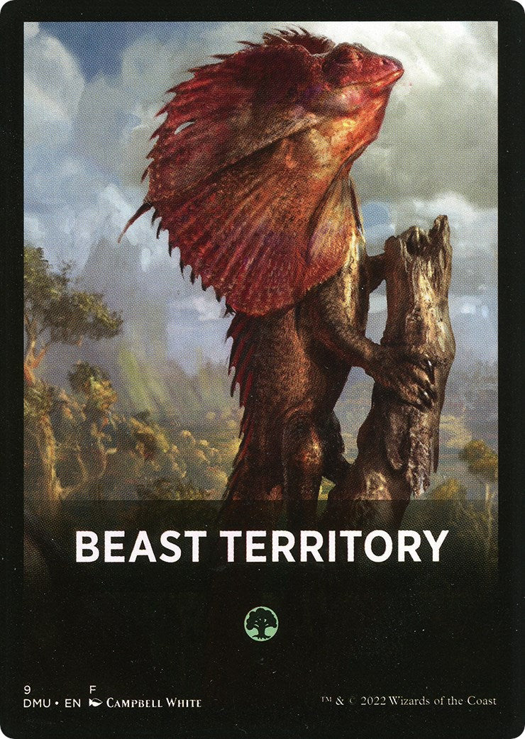 Beast Territory Theme Card [Dominaria United Tokens] | Jomio and Rueliete's Cards and Comics