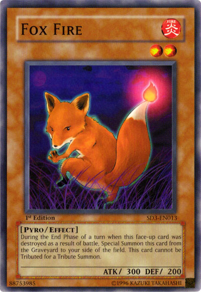 Fox Fire [SD3-EN013] Common | Jomio and Rueliete's Cards and Comics