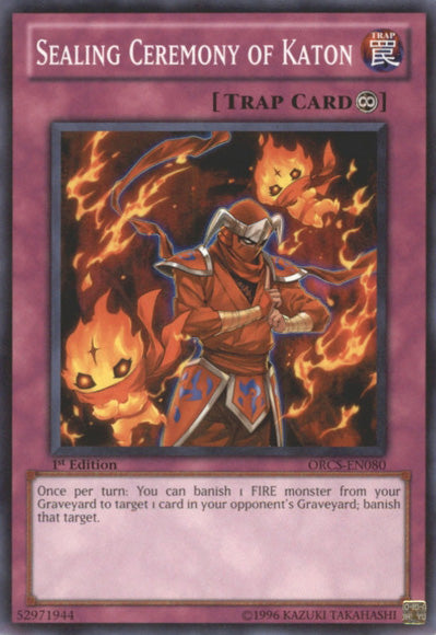 Sealing Ceremony of Katon [ORCS-EN080] Common | Jomio and Rueliete's Cards and Comics