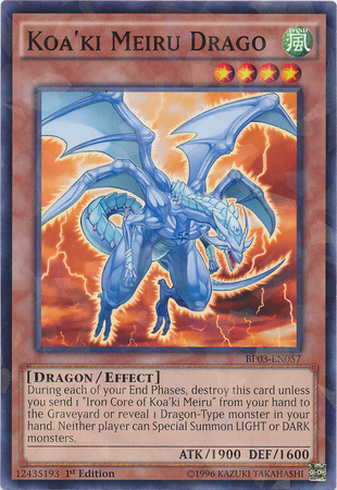 Koa'ki Meiru Drago (Shatterfoil) [BP03-EN057] Rare | Jomio and Rueliete's Cards and Comics
